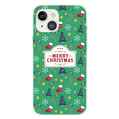 iPhone 15 Fleksibelt Plastik Jule Cover - Merry Christmas - Juletema