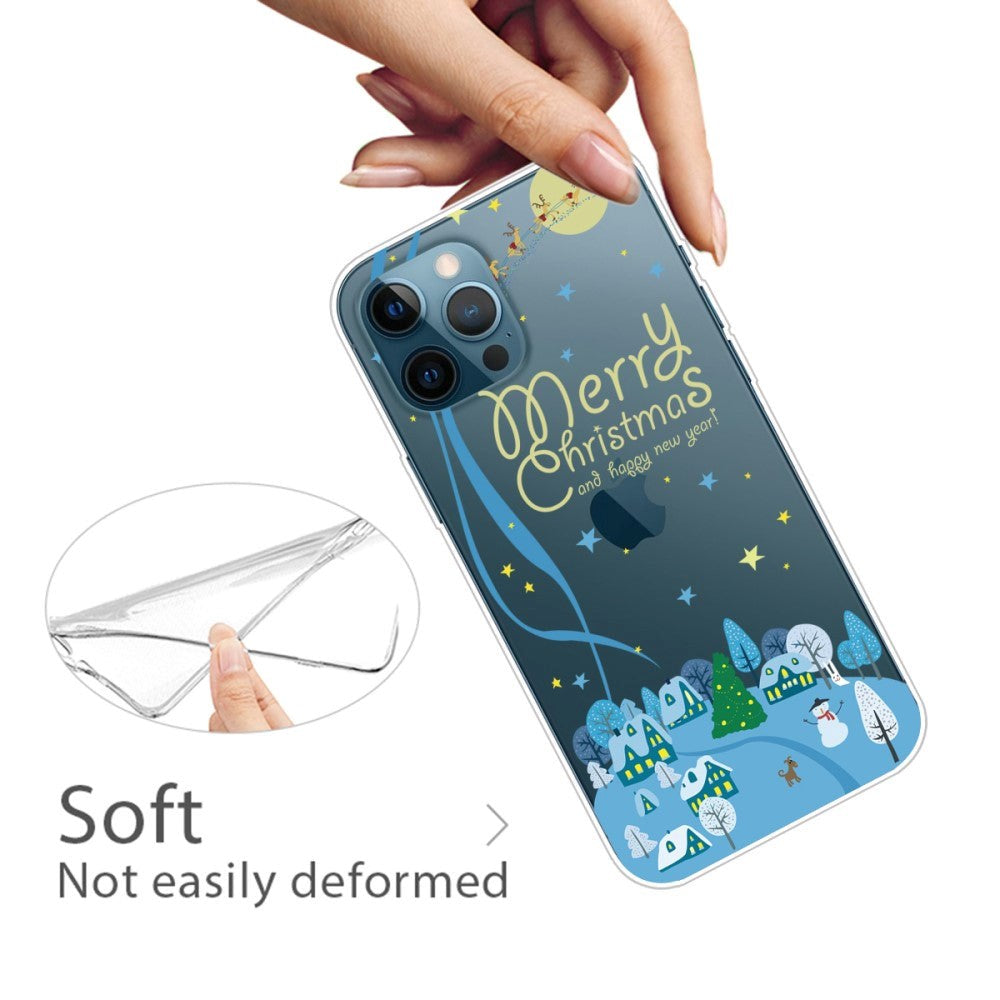 iPhone 15 Pro Fleksibelt Plastik Jule Cover - Juleby