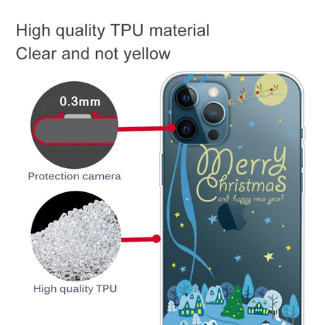 iPhone 15 Pro Fleksibelt Plastik Jule Cover - Juleby