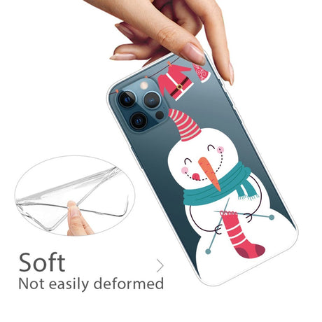 iPhone 15 Pro Fleksibelt Plastik Jule Cover - Snemand