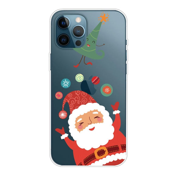 iPhone 15 Pro Fleksibelt Plastik Jule Cover - Julemanden
