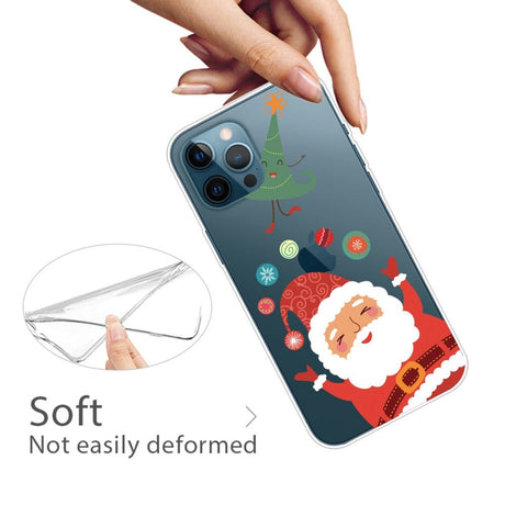 iPhone 15 Pro Fleksibelt Plastik Jule Cover - Julemanden