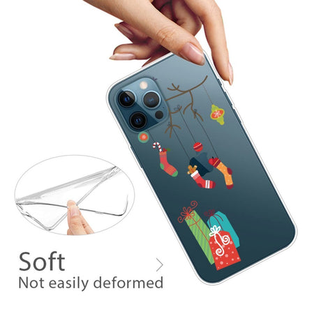 iPhone 15 Pro Fleksibelt Plastik Jule Cover - Julepynt