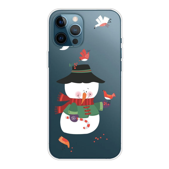 iPhone 15 Pro Max Fleksibelt Plastik Jule Cover - Snemand
