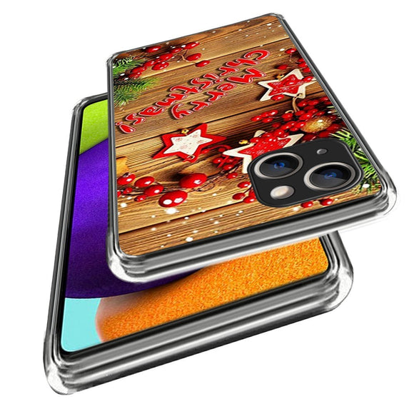 iPhone 15 Fleksibelt Plast Jule Cover - Merry Christmas