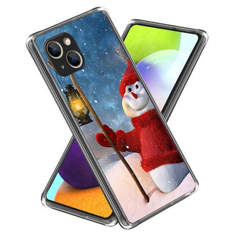 iPhone 15 Plus Fleksibelt Plast Jule Cover - Snemand
