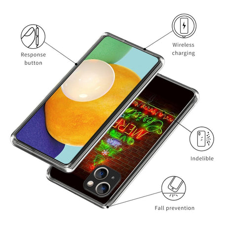 iPhone 15 Plus Fleksibelt Plast Jule Cover - Merry Christmas