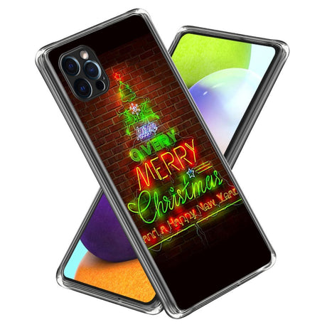 iPhone 15 Pro Fleksibelt Plast Jule Cover - Neonlys