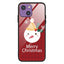 iPhone 15 Jule Cover m. Glasbagside - Merry Christmas - Snemand