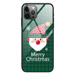 iPhone 15 Pro Jule Cover m. Glasbagside - Merry Christmas - Julemand