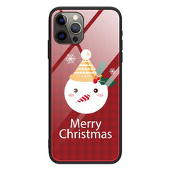 iPhone 15 Pro Jule Cover m. Glasbagside - Merry Christmas - Snemand