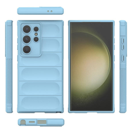 Samsung Galaxy S24 Ultra Fleksibelt Plastik Cover - Lyseblå