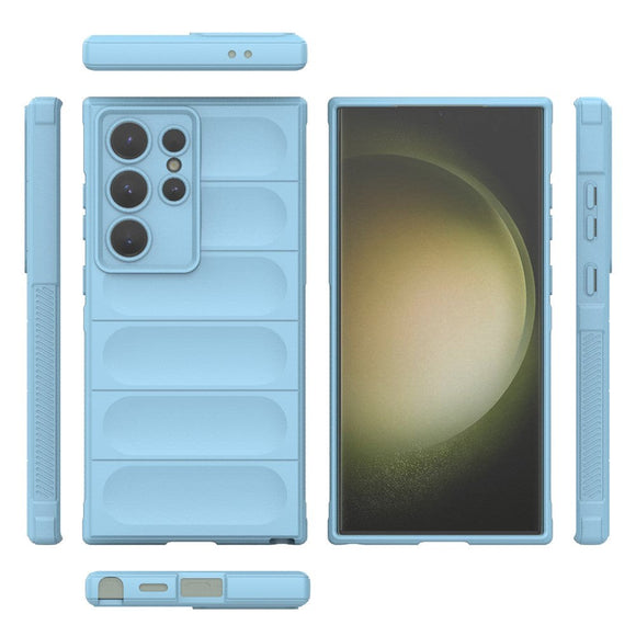 Samsung Galaxy S24 Ultra Fleksibelt Plastik Cover - Lyseblå