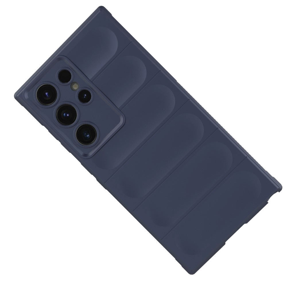 Samsung Galaxy S24 Ultra Fleksibelt Plastik Cover - Mørkeblå