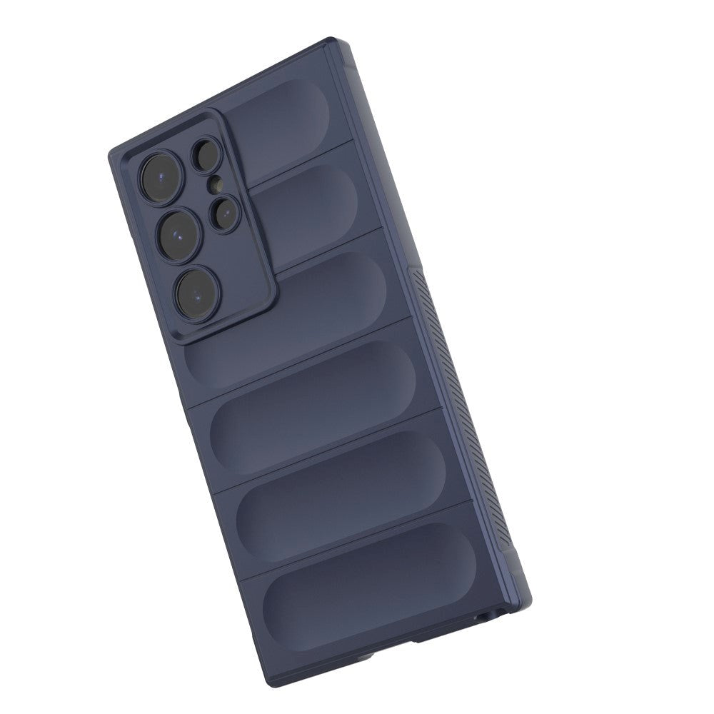 Samsung Galaxy S24 Ultra Fleksibelt Plastik Cover - Mørkeblå