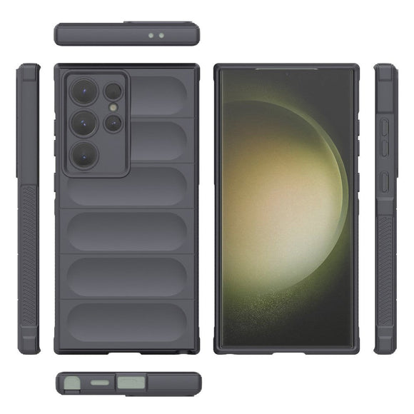 Samsung Galaxy S24 Ultra Fleksibelt Plastik Cover - Grå