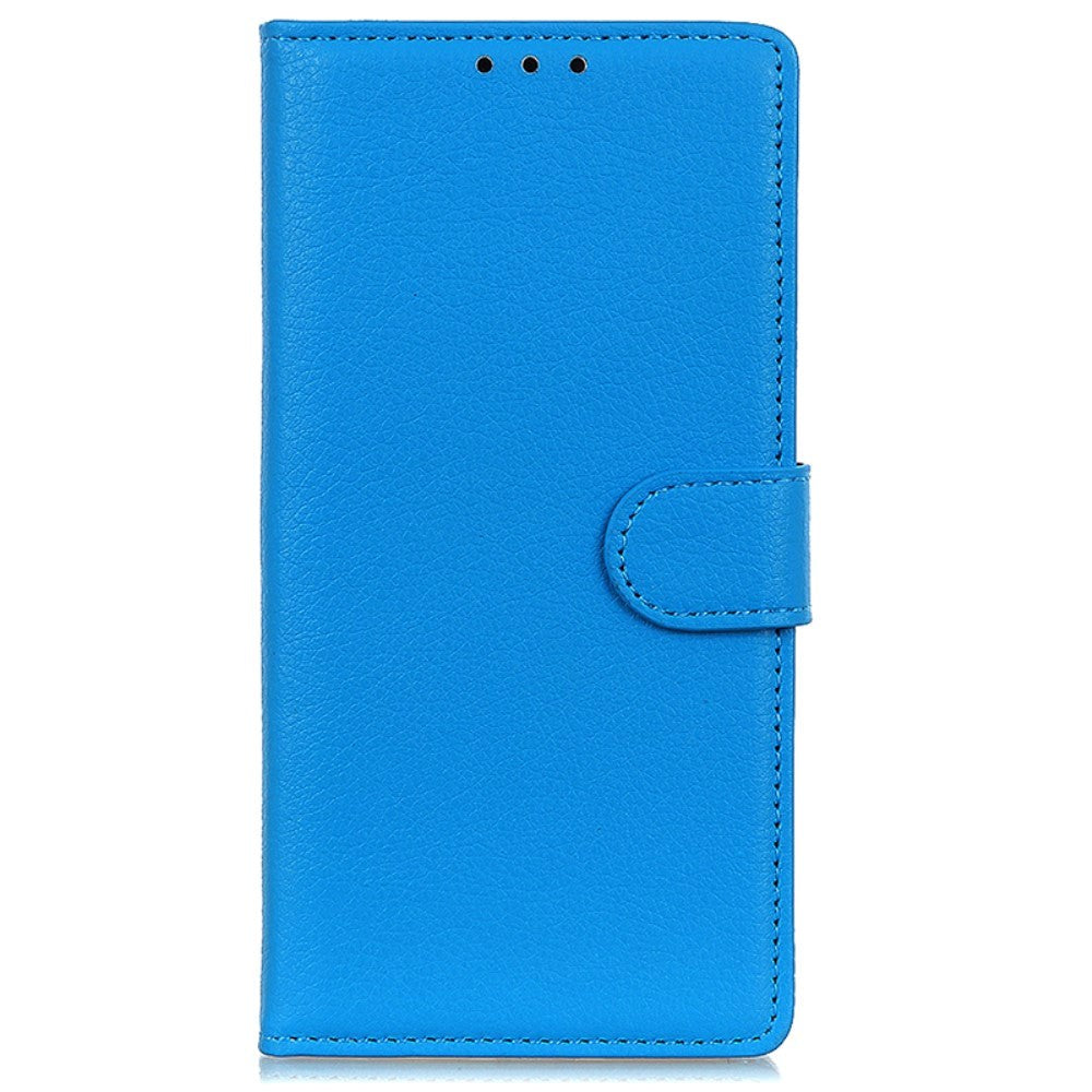 Xiaomi 14 Pro Litchi Læder Cover m. Pung - Blå
