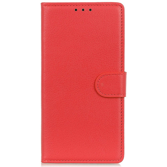 Xiaomi 14 Pro Litchi Læder Cover m. Pung - Rød