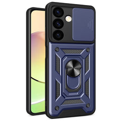 Samsung Galaxy S24 Håndværker Cover m. Magnetisk Kickstand & Cam Slider - Blå