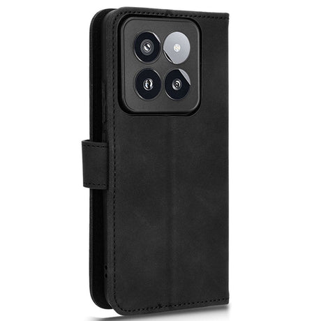 Xiaomi 14 Pro Læder Cover m. Kortholder & Ståfunktion - Sort