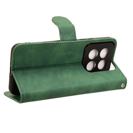 Xiaomi 14 Pro Læder Cover m. Kortholder & Ståfunktion - Grøn