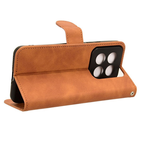 Xiaomi 14 Pro Læder Cover m. Kortholder & Ståfunktion - Brun