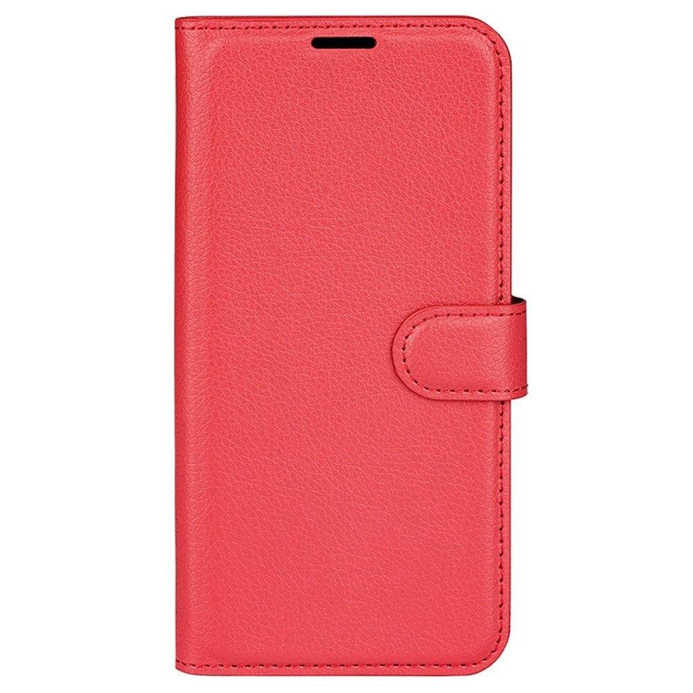Xiaomi 14 Pro Kunstlæder Cover m. Kortholder & Ståfunktion - Rød