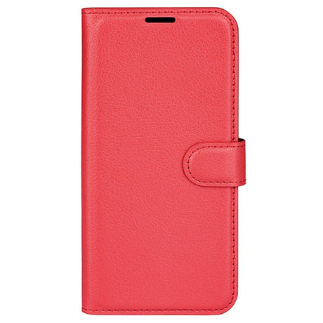 Xiaomi 14 Pro Kunstlæder Cover m. Kortholder & Ståfunktion - Rød