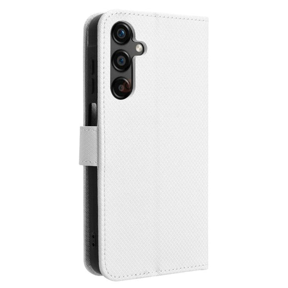Samsung Galaxy A25 (5G) Læder Cover m. Strop & Tekstur - Hvid