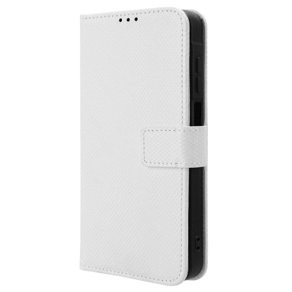 Samsung Galaxy A25 (5G) Læder Cover m. Strop & Tekstur - Hvid