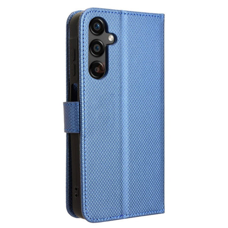 Samsung Galaxy A25 (5G) Læder Cover m. Strop & Tekstur - Blå