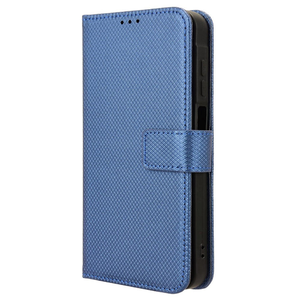 Samsung Galaxy A25 (5G) Læder Cover m. Strop & Tekstur - Blå
