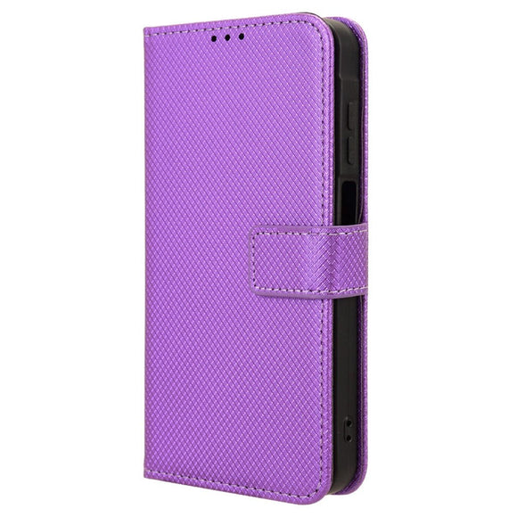 Samsung Galaxy A25 (5G) Læder Cover m. Strop & Tekstur - Lilla
