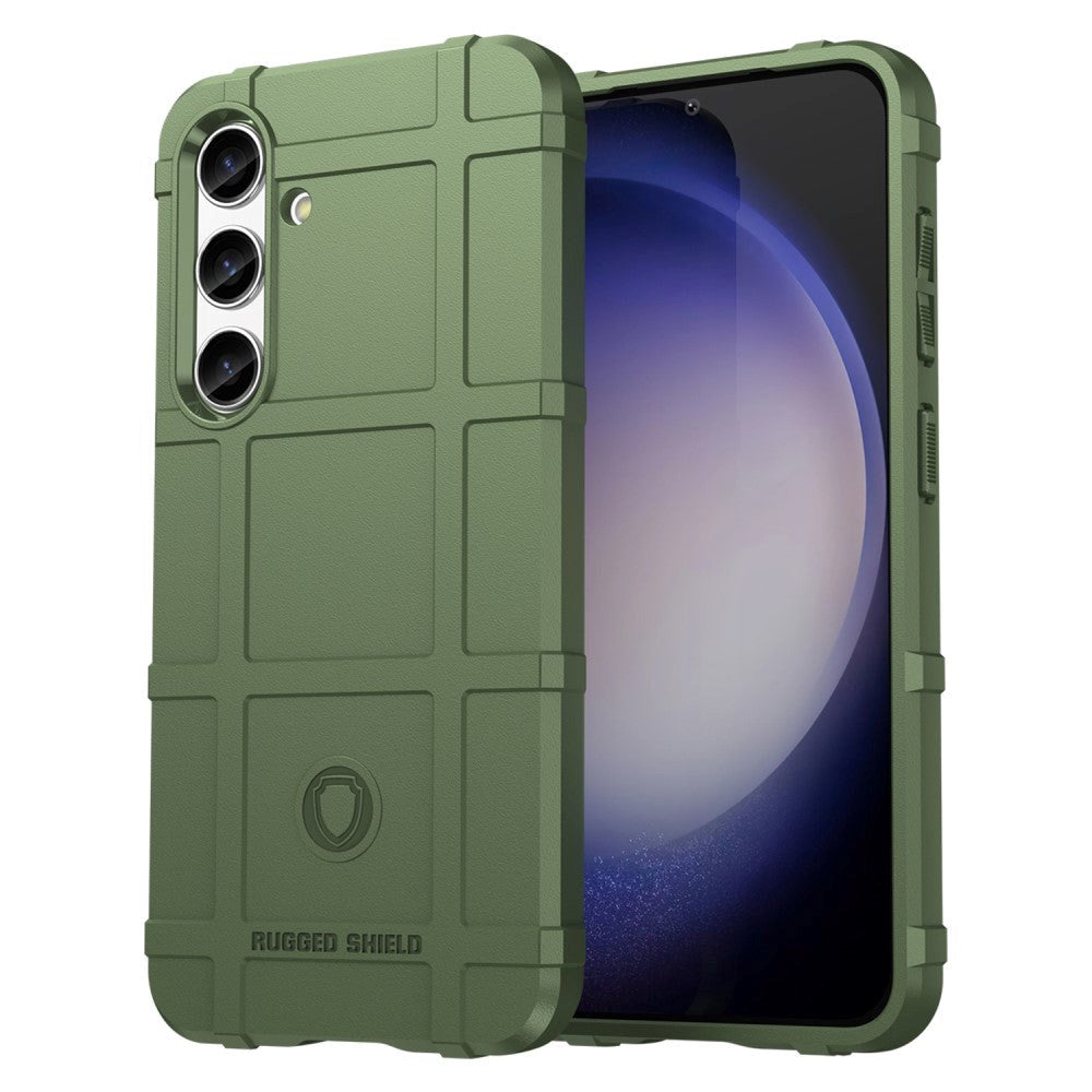 Samsung Galaxy S24 Rugged Shield Series Håndværker Cover - Grøn