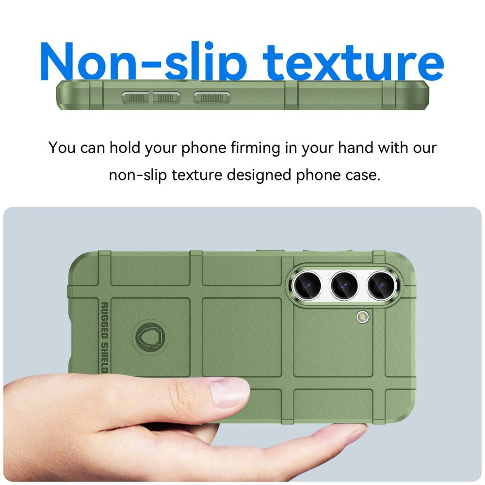 Samsung Galaxy S24 Rugged Shield Series Håndværker Cover - Grøn