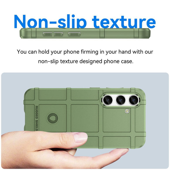 Samsung Galaxy S24 Rugged Shield Series Håndværker Cover - Grøn