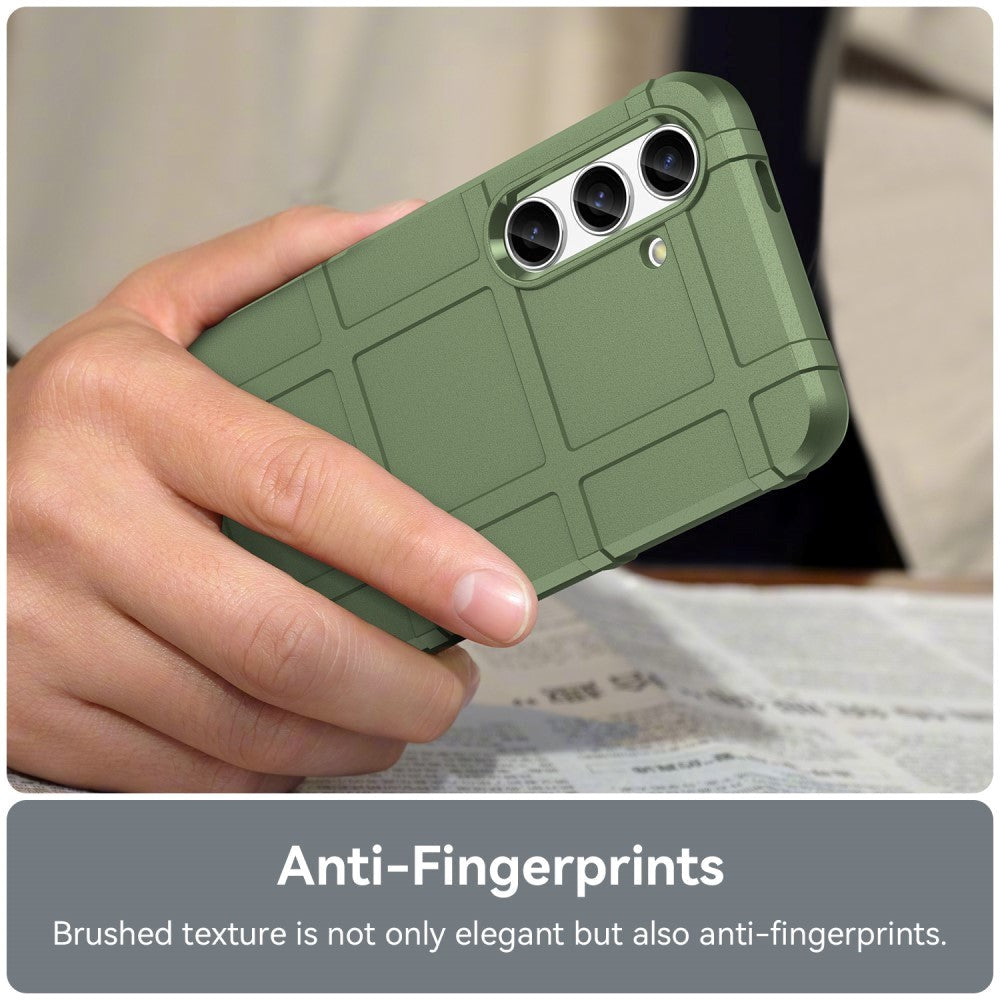 Samsung Galaxy S24 Rugged Shield Series Håndværker Cover - Grøn
