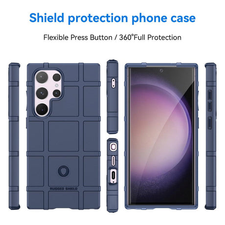 Samsung Galaxy S24 Ultra Rugged Shield Series Håndværker Cover - Blå