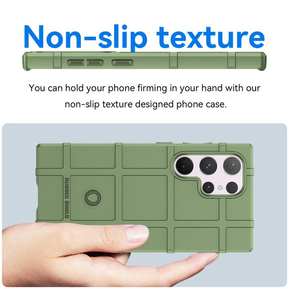 Samsung Galaxy S24 Ultra Rugged Shield Series Håndværker Cover - Grøn