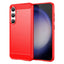 Samsung Galaxy S24 Brushed Carbon Cover - Rød