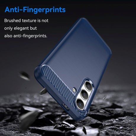 Samsung Galaxy S24 Brushed Carbon Cover - Blå