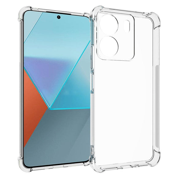 Xiaomi Poco C65 / Redmi 13C Drop-Proof Fleksibelt Plastik Cover - Gennemsigtig