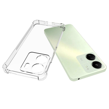 Xiaomi Poco C65 / Redmi 13C Drop-Proof Fleksibelt Plastik Cover - Gennemsigtig