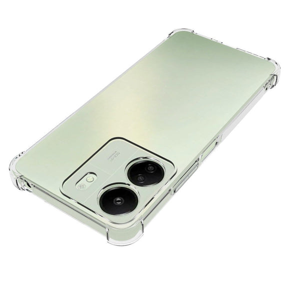 Xiaomi Poco C65 / Redmi 13C Drop-Proof Fleksibelt Plastik Cover - Gennemsigtig