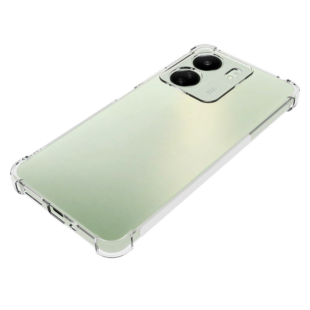 Xiaomi Poco C65 / Redmi 13C Drop-Proof Fleksibelt Plastik Cover - Gennemsigtig