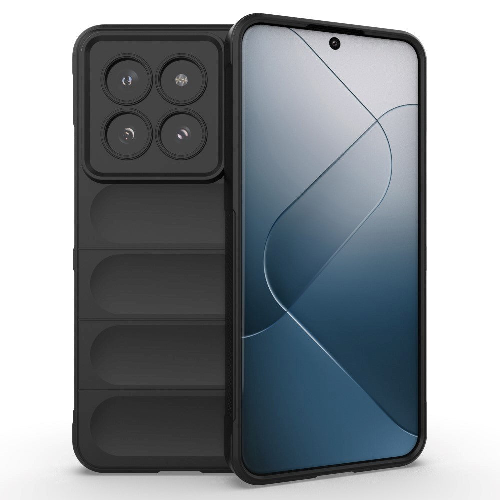 Xiaomi 14 Pro Fleksibelt Plastik Cover - Sort