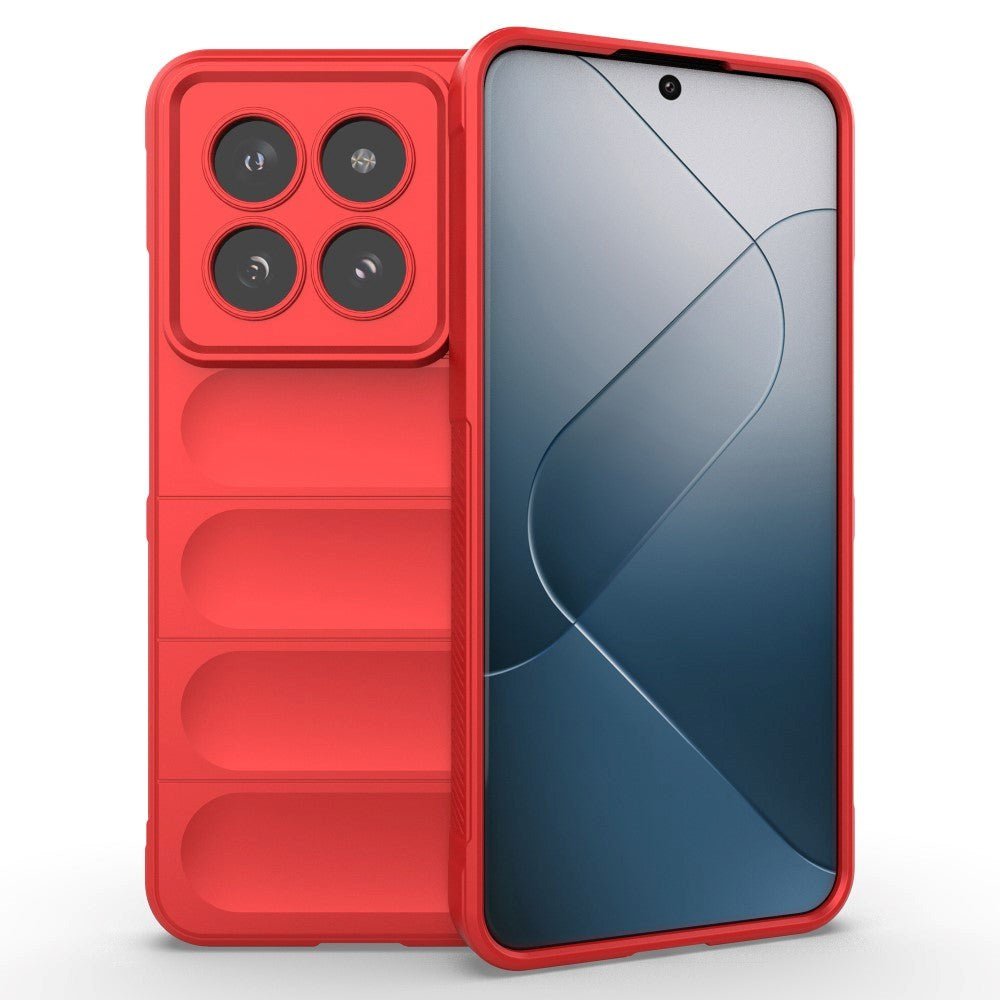 Xiaomi 14 Pro Fleksibelt Plastik Cover - Rød