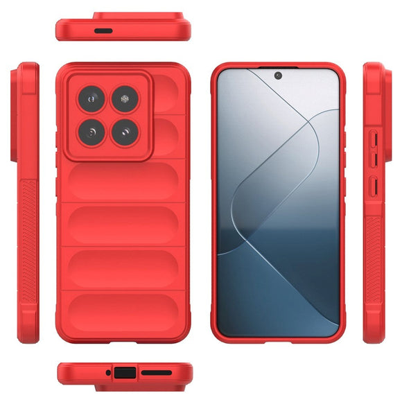 Xiaomi 14 Pro Fleksibelt Plastik Cover - Rød
