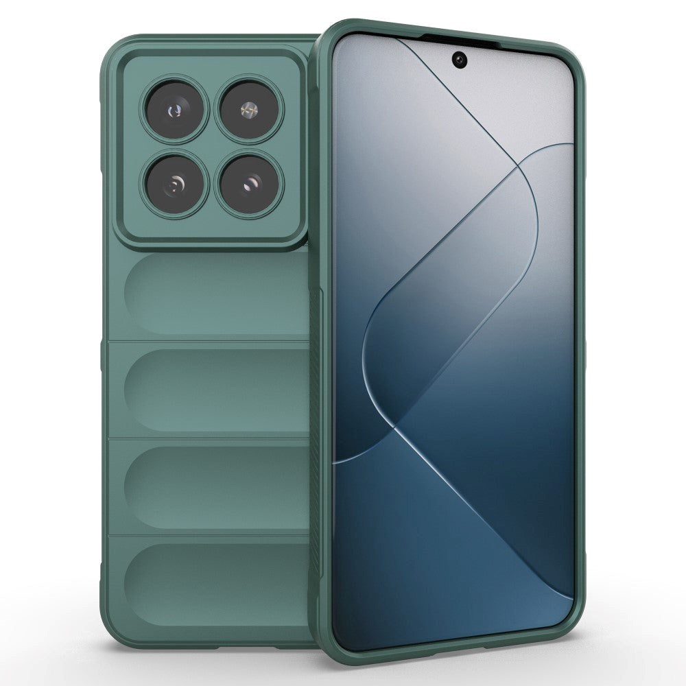 Xiaomi 14 Pro Fleksibelt Plastik Cover - Grøn