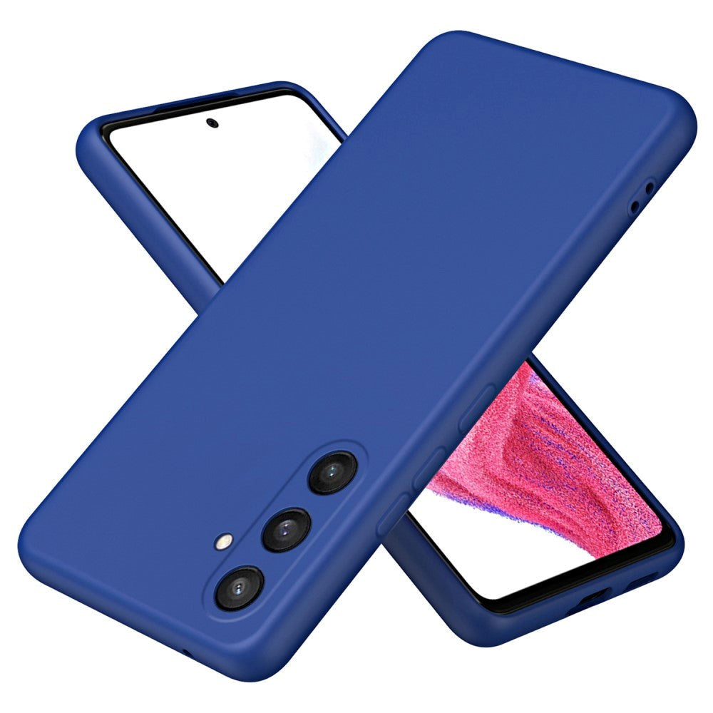 Samsung Galaxy S24 Mat Fleksibelt Plastik Cover - Blå